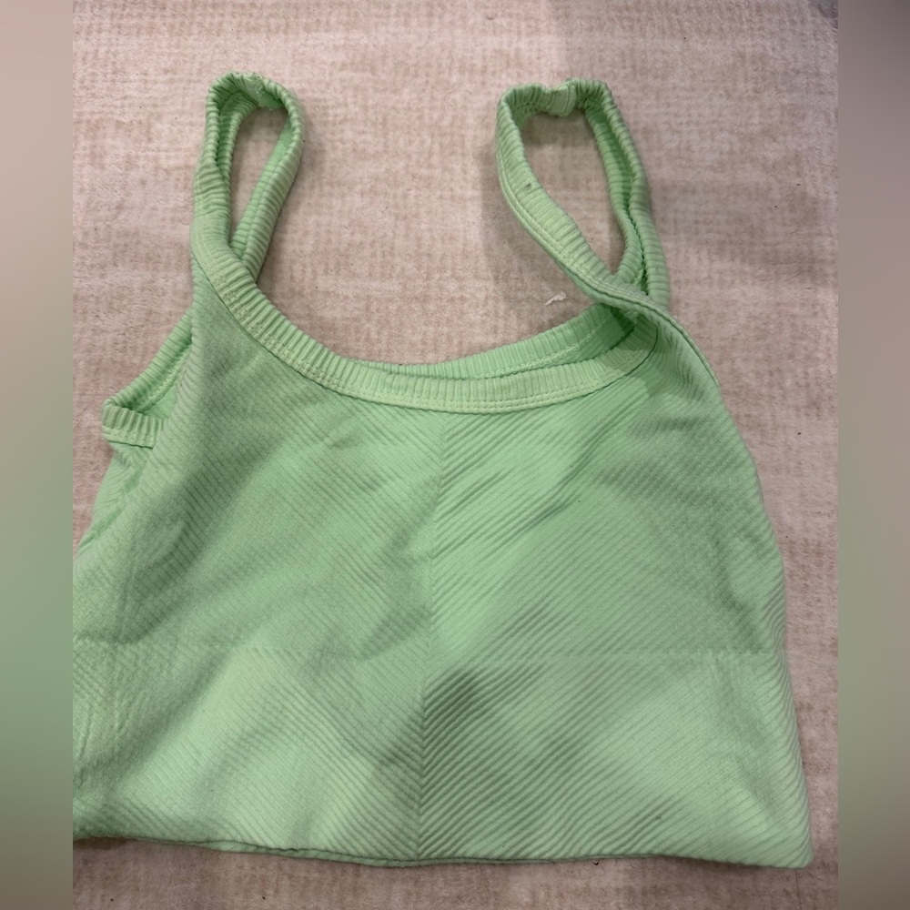 Nikibiki Mint Green Ribbed Tank